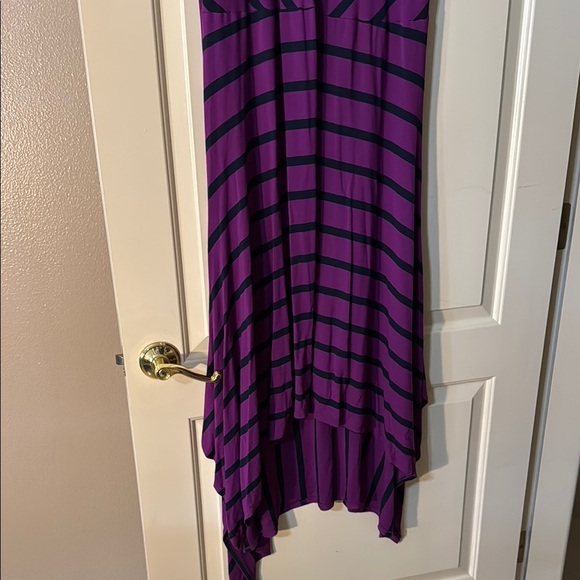 Lane Bryant Purple Black High Low Sundress 14/16 - Picture 3 of 7
